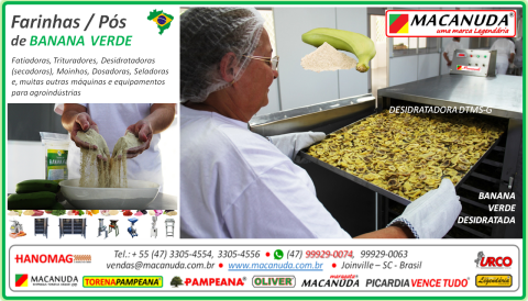 FÁBRICA DE BANANAS PASSAS, DESIDRATADORAS MACANUDA